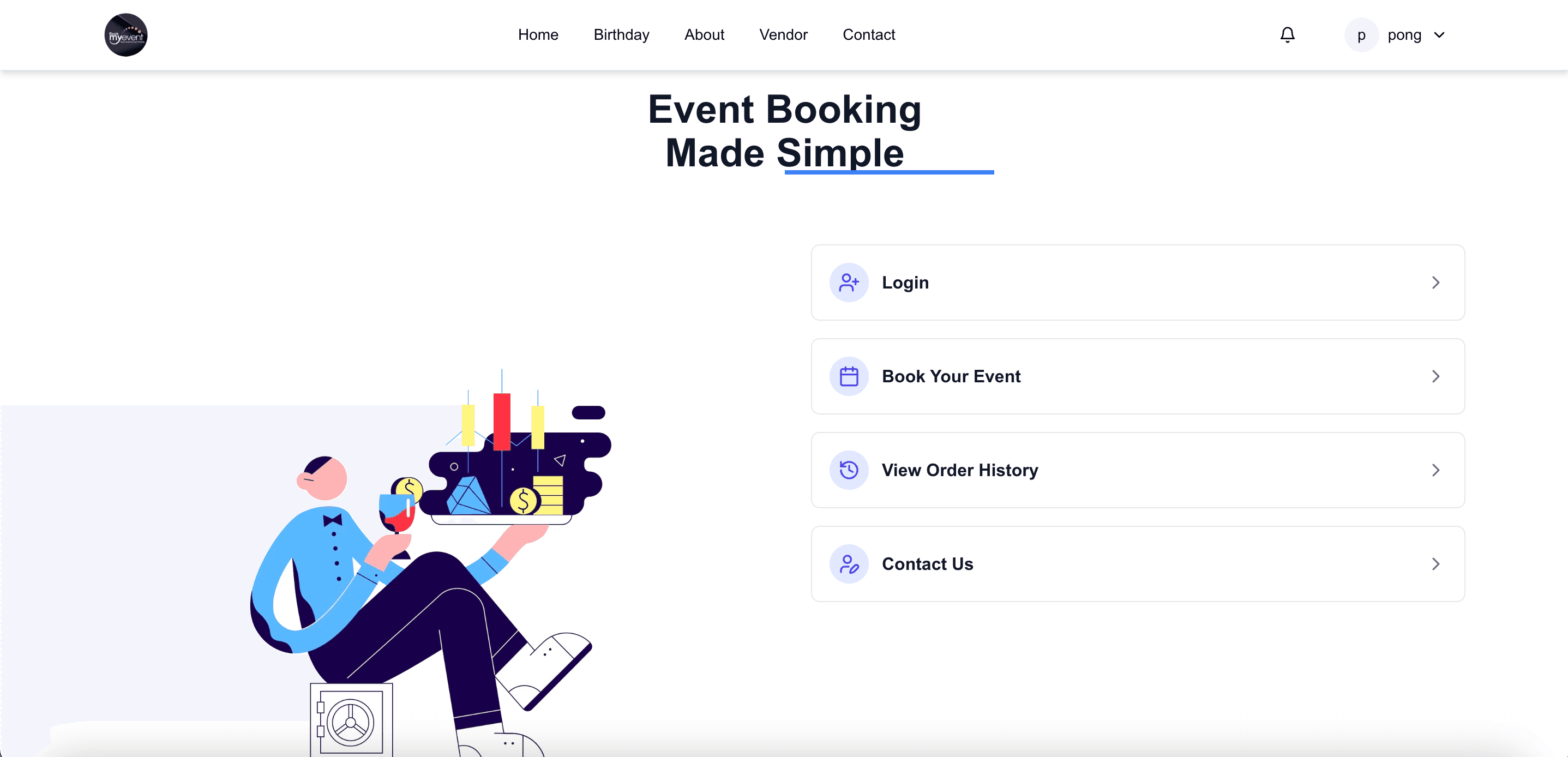 BookMyEvent screenshot 1