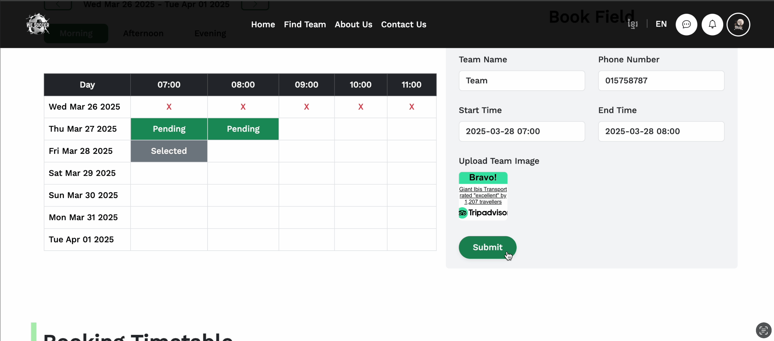 We Soccer screenshot 2