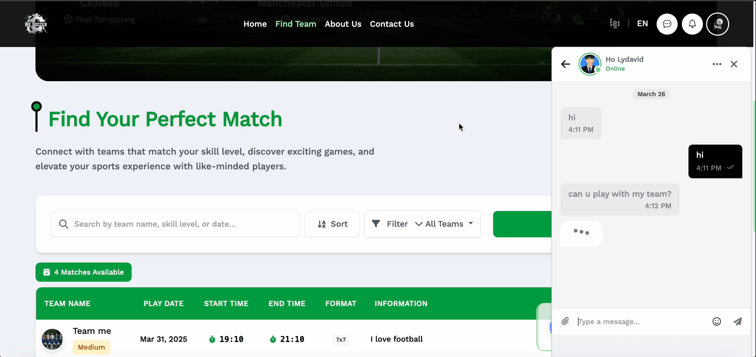 We Soccer screenshot 4